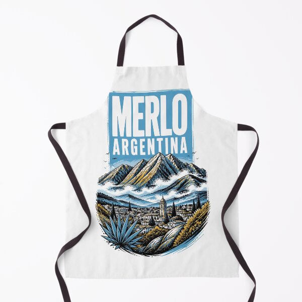 Item preview, Merlo Argentina Vintage Travel Tourism Poster designed and sold by TravelersGems.