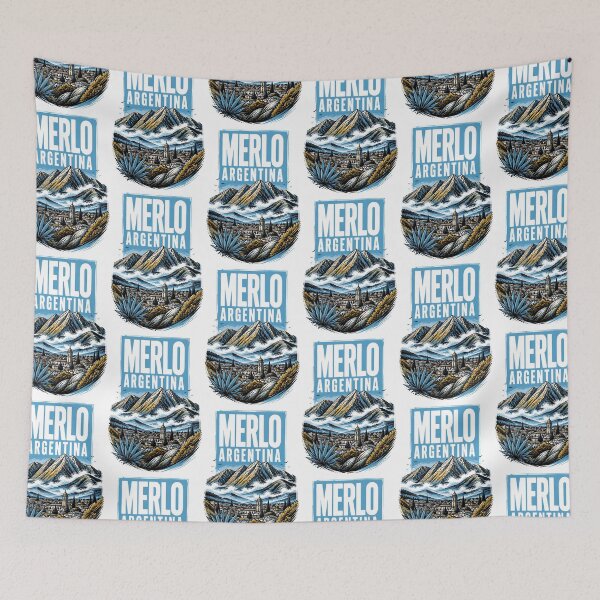 Item preview, Merlo Argentina Vintage Travel Tourism Poster designed and sold by TravelersGems.