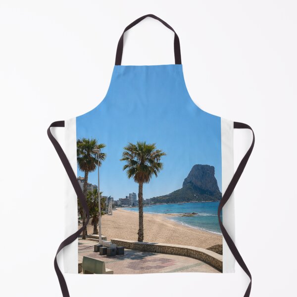 Item preview, Sun-Drenched Mediterranean Coastline and Penon de Ifach in Calp, Spain designed and sold by Astute-Artio-Photography.