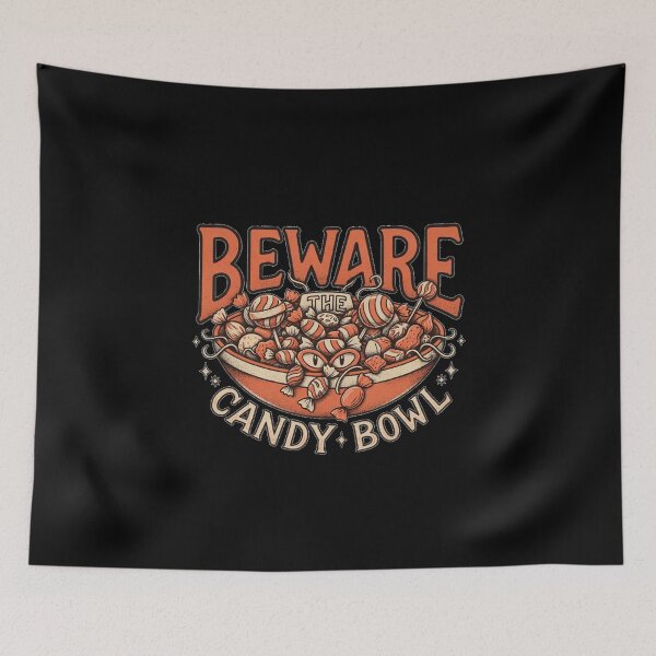 Item preview, Spooky Halloween Candy Bowl - Beware The Candy Bowl designed and sold by No Excuses Supply.