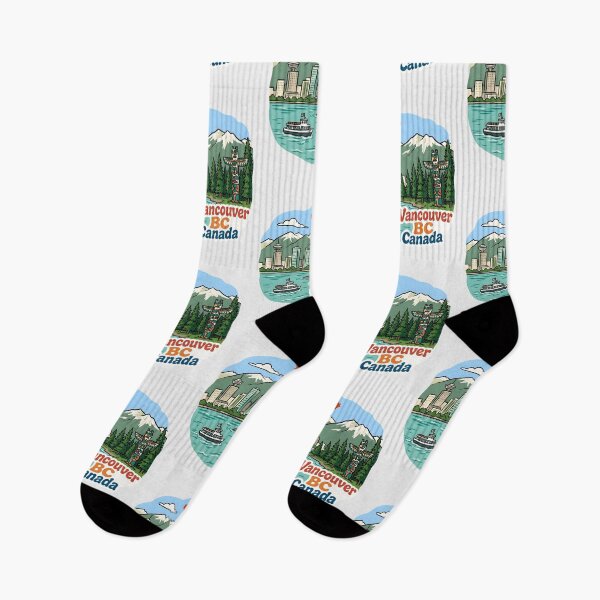 Item preview, Vancouver BC Canada Pride Cute Landscape Totem Pole  designed and sold by HowToCanadian.