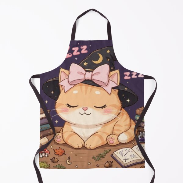 Item preview, Sleepy Witch Luna - Tired Of Studying Spells Cat designed and sold by Moody Vibes Studio.