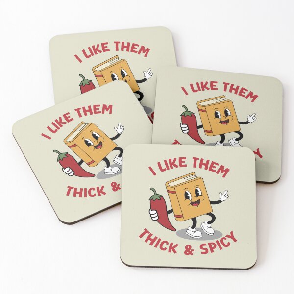 Item preview, Thick & Spicy Book Lover | Funny Bookish Reading Pun designed and sold by Hallowed Artistry.