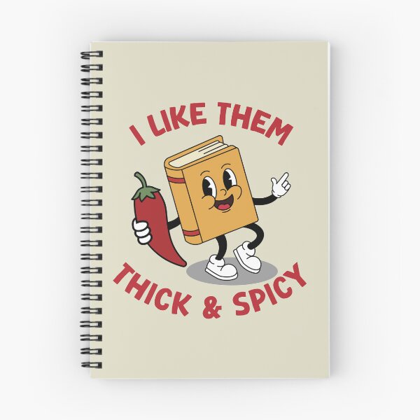 Item preview, Thick & Spicy Book Lover | Funny Bookish Reading Pun designed and sold by Hallowed Artistry.