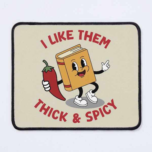 Item preview, Thick & Spicy Book Lover | Funny Bookish Reading Pun designed and sold by Hallowed Artistry.