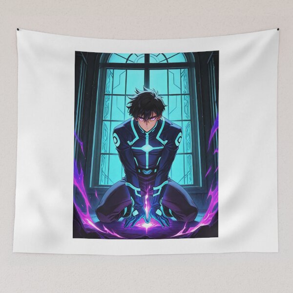 Item preview, Art - Anime Hero with Psychic Powers, Intense Spectral Glow and Concentration designed and sold by AnimeShin.
