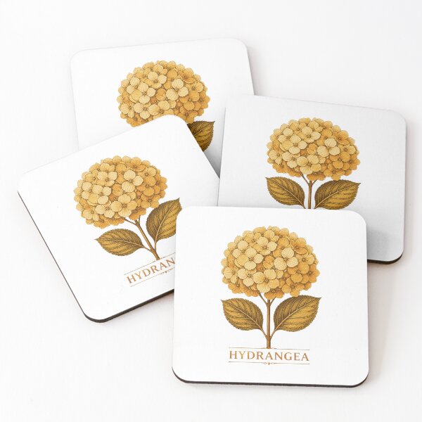 Item preview, Golden Hydrangea Botanical Art – Elegant Vintage Floral Design designed and sold by AMICO77.