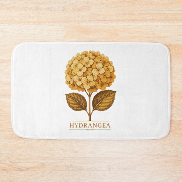 Item preview, Golden Hydrangea Botanical Art – Elegant Vintage Floral Design designed and sold by AMICO77.