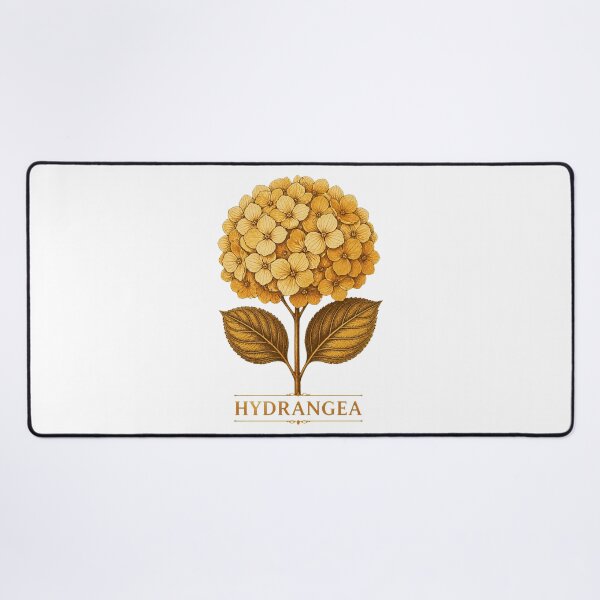 Item preview, Golden Hydrangea Botanical Art – Elegant Vintage Floral Design designed and sold by AMICO77.