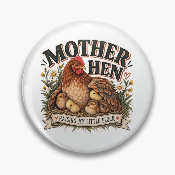 Item preview, Mother Hen Raising My Little Flock – Chicken Mom, Farm Mama & Motherhood Design  designed and sold by InkBarn.