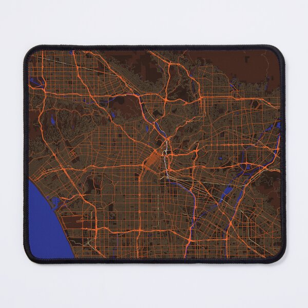 Item preview, Los Angeles Map designed and sold by FelipeRomero.