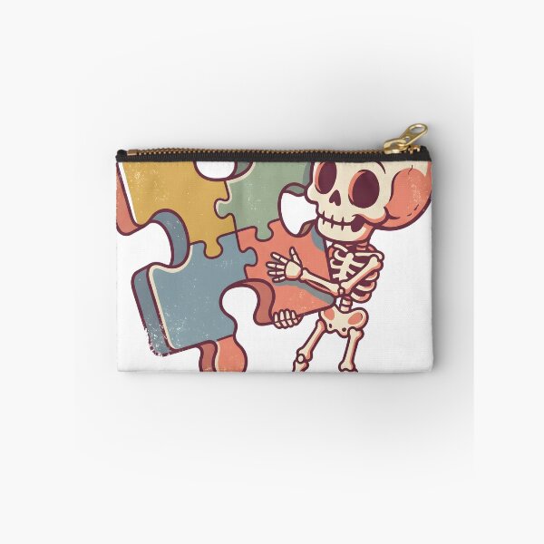 Item preview, Skeleton Carrying Large Colorful Jigsaw Puzzle Piece designed and sold by MisteryDesigner.