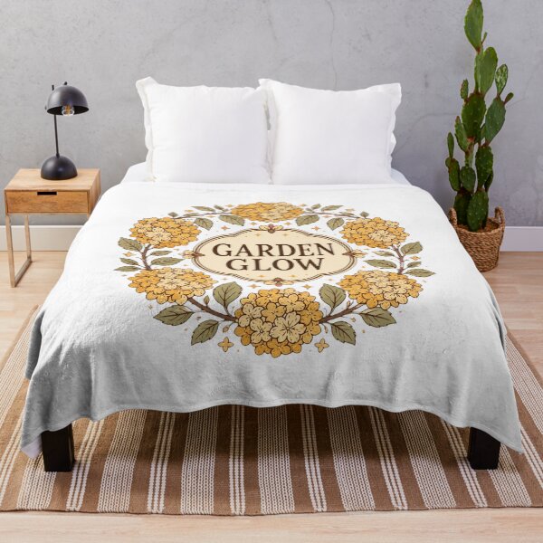 Item preview, Golden Hydrangea Botanical Art – Elegant Vintage Floral Design designed and sold by AMICO77.