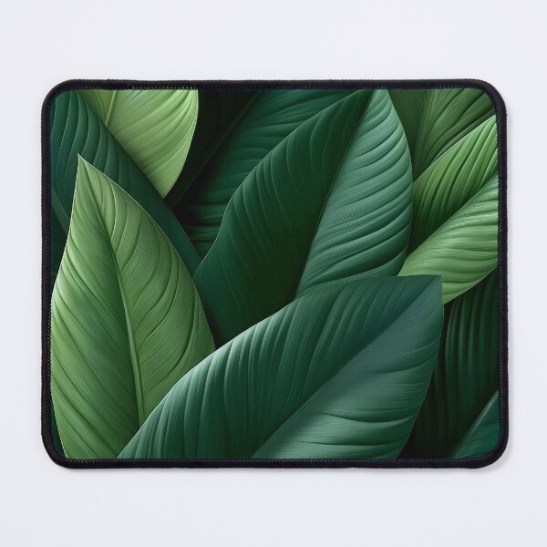 Item preview, Tropical Leaves Dark Green Layered Jungle Foliage designed and sold by Nine Lives Studio.