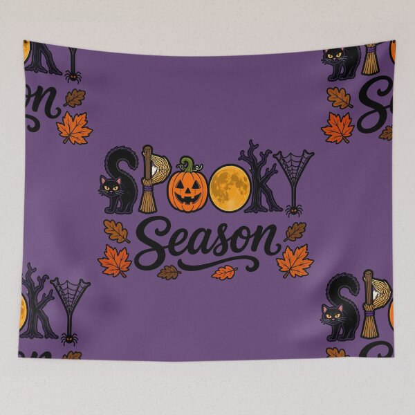 Item preview, Spooky Season Black Cat Pumpkin Fall Shirt designed and sold by VectorJoy.