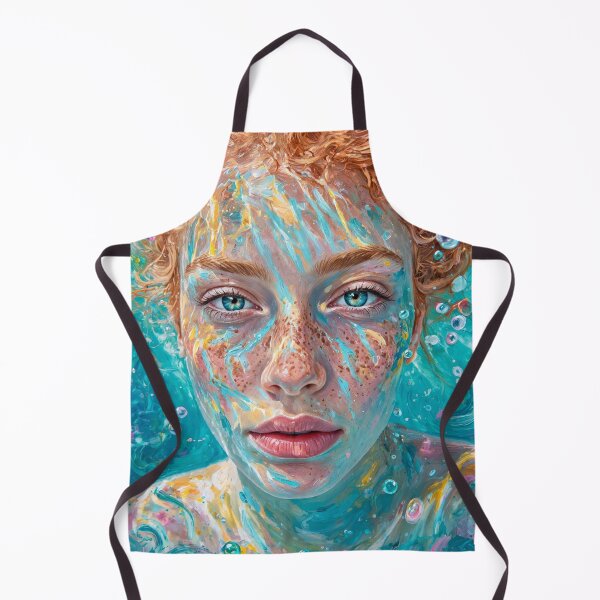 Item preview, Ethereal Submerged: Redhead in Turquoise Waters designed and sold by Surviving Monday Club.
