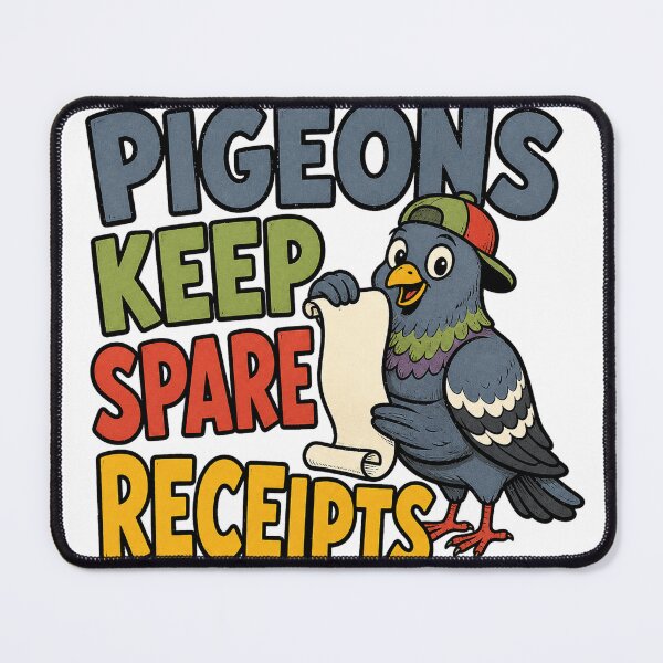 Item preview, Pigeons Keep Spare Receipts designed and sold by aihrgdesign.