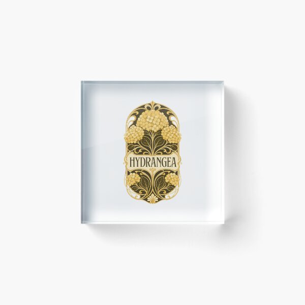 Item preview, Golden Hydrangea Botanical Art – Elegant Vintage Floral Design designed and sold by AMICO77.