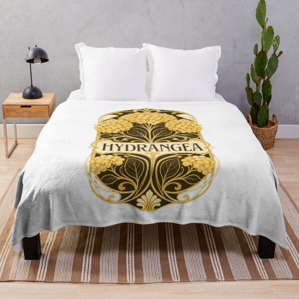 Item preview, Golden Hydrangea Botanical Art – Elegant Vintage Floral Design designed and sold by AMICO77.