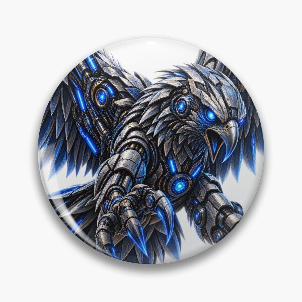 Item preview, Steel Raptor V5+ — Cybernetic Mechanical Raptor | Futuristic Metal Beast designed and sold by SteelCoat Studio.