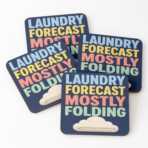 Item preview, Laundry Forecast Mostly Folding designed and sold by aihrgdesign.
