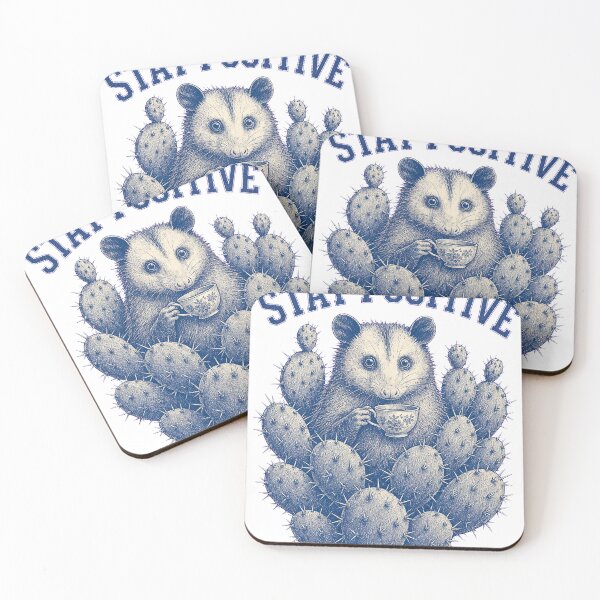 Item preview, Stay Positive Opossum Vintage Engraving Graphic Tee designed and sold by KIDEnia.