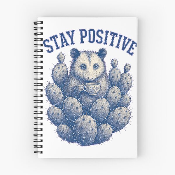 Item preview, Stay Positive Opossum Vintage Engraving Graphic Tee designed and sold by KIDEnia.