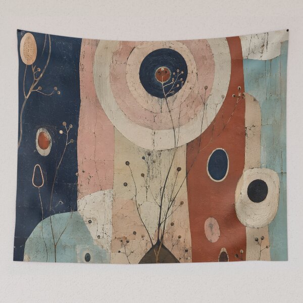 Item preview, Mid Century Modern Botanical Abstract – Geometric Organic Shapes Wall Art designed and sold by GutyzDesignsES.