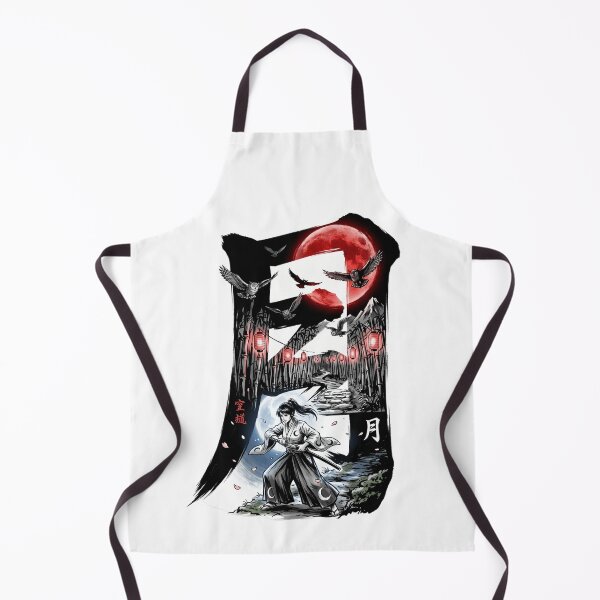 Item preview, Moon Kanji Japanese Samurai Warrior Blood Moon Anime Aesthetic designed and sold by mood-draftsman.
