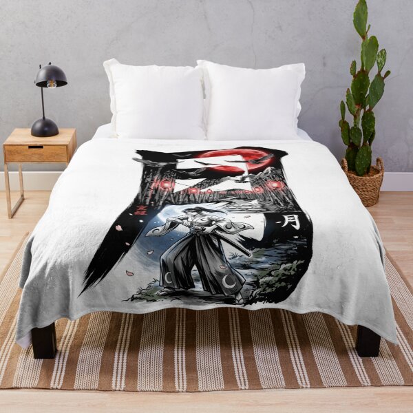 Item preview, Moon Kanji Japanese Samurai Warrior Blood Moon Anime Aesthetic designed and sold by mood-draftsman.