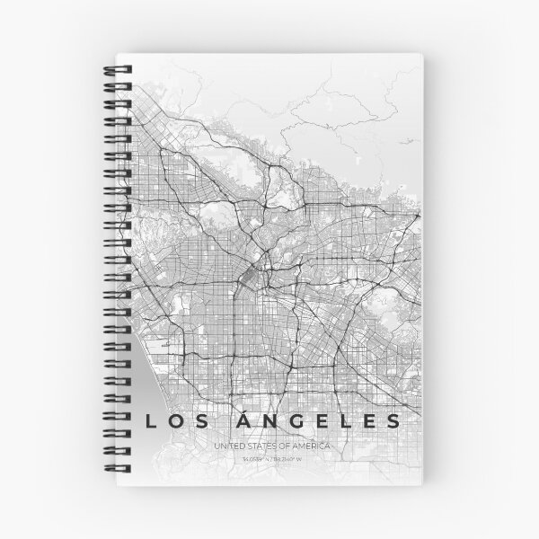 Item preview, Los Angeles Map High Contrast designed and sold by FelipeRomero.