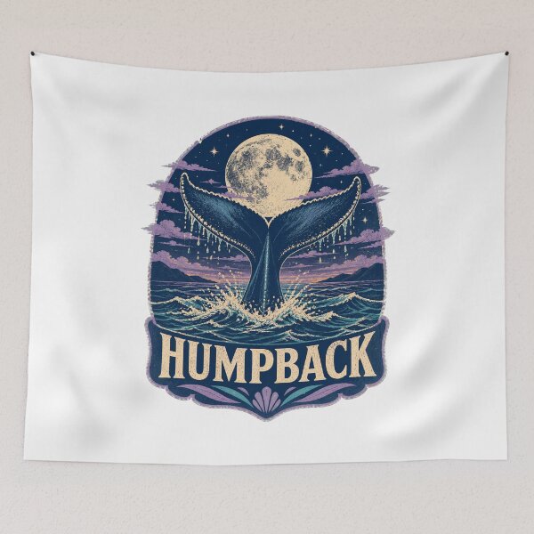 Item preview, Humpback Whale Tail Ocean Art – Vintage Marine Wildlife Design designed and sold by AMICO77.