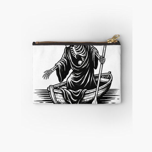 Item preview, Reaper Skeleton Ferryman Rowing Wooden Boat with Oar designed and sold by MisteryDesigner.