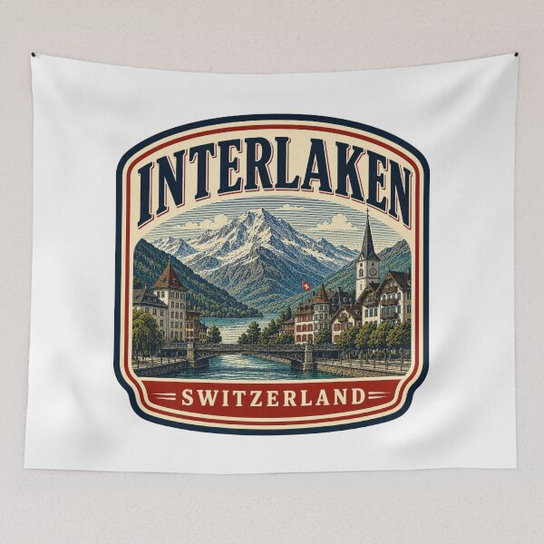 Item preview, Interlaken - Switzerland designed and sold by GoodOldVintage.
