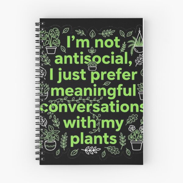 Item preview, I'm Not Antisocial Plant Lover Introvert Funny Green designed and sold by ProjectNoah.