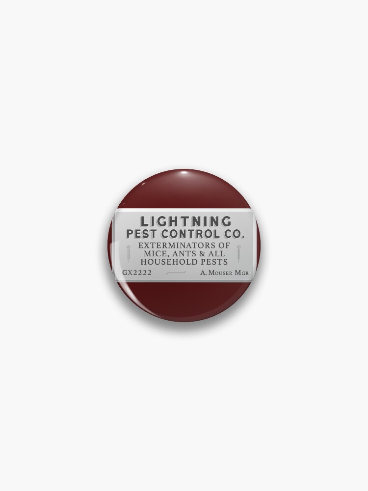 Thumbnail 1 of 3, Pin, Lightning Pest Control designed and sold by Normbot2000.