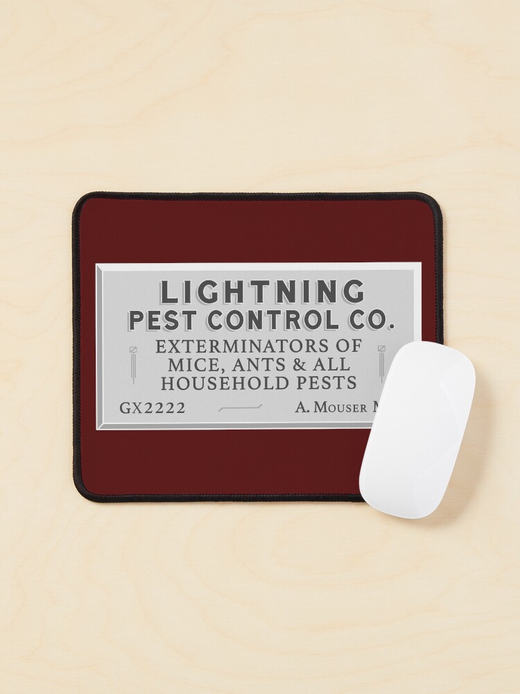 Thumbnail 1 of 5, Mouse Pad, Lightning Pest Control designed and sold by Normbot2000.