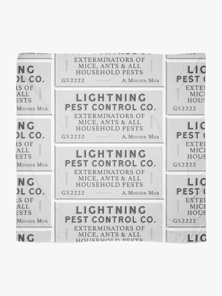 Thumbnail 2 of 3, Scarf, Lightning Pest Control designed and sold by Normbot2000.