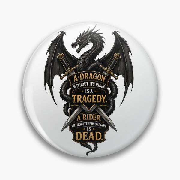 Item preview, A Dragon Without Its Rider - Fantasy Bookish Quote designed and sold by cesarhiar.