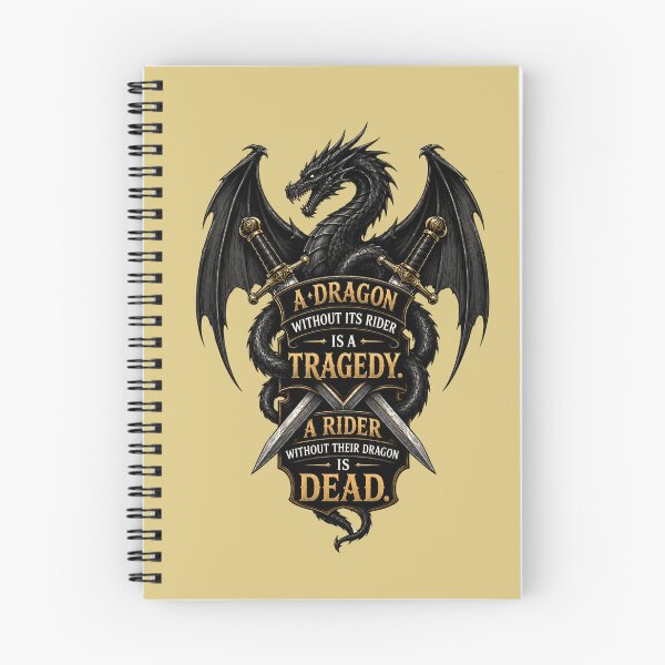 Item preview, A Dragon Without Its Rider - Fantasy Bookish Quote designed and sold by cesarhiar.