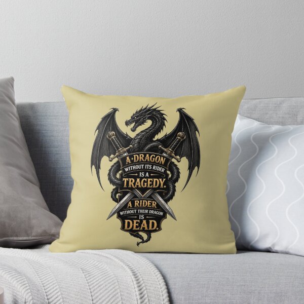 Item preview, A Dragon Without Its Rider - Fantasy Bookish Quote designed and sold by cesarhiar.
