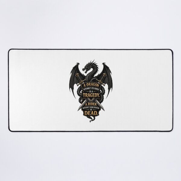 Item preview, A Dragon Without Its Rider - Fantasy Bookish Quote designed and sold by cesarhiar.