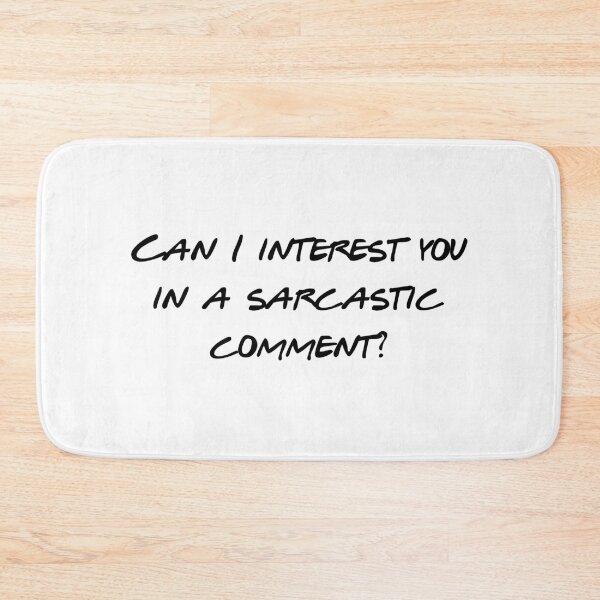 Item preview, Can I Interest You In A Sarcastic Comment - Funny Sarcasm Quote - Dry Humor Gift - Witty Comeback - Retro TV Quote designed and sold by Wesli.