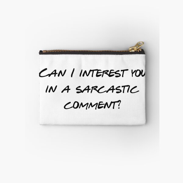 Item preview, Can I Interest You In A Sarcastic Comment - Funny Sarcasm Quote - Dry Humor Gift - Witty Comeback - Retro TV Quote designed and sold by Wesli.