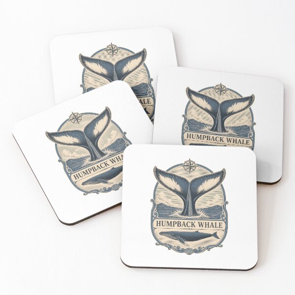 Item preview, Humpback Whale Tail Ocean Art – Vintage Marine Wildlife Design designed and sold by AMICO77.