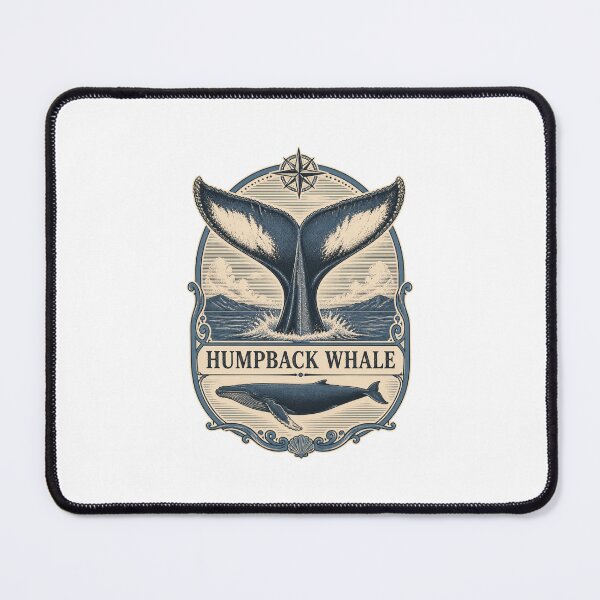 Item preview, Humpback Whale Tail Ocean Art – Vintage Marine Wildlife Design designed and sold by AMICO77.