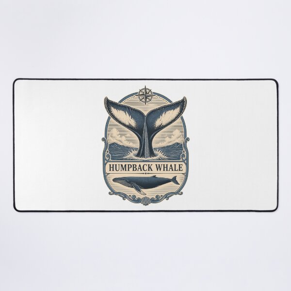 Item preview, Humpback Whale Tail Ocean Art – Vintage Marine Wildlife Design designed and sold by AMICO77.