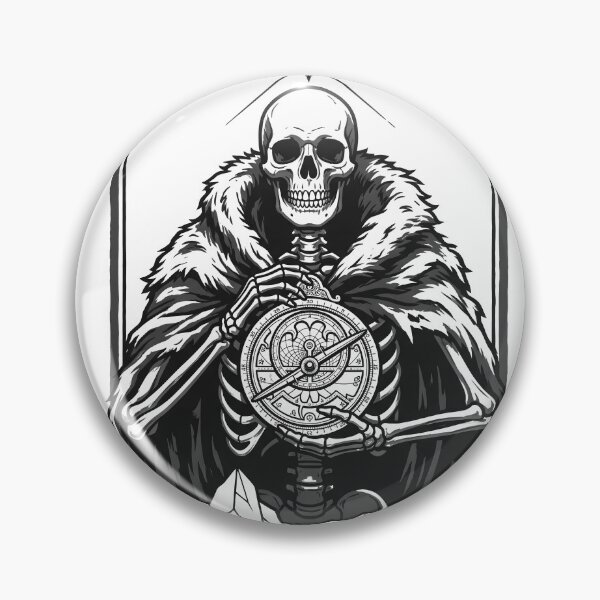 Item preview, Skeleton Explorer in Fur Cloak Holding Astrolabe Compass Under North Star designed and sold by MisteryDesigner.
