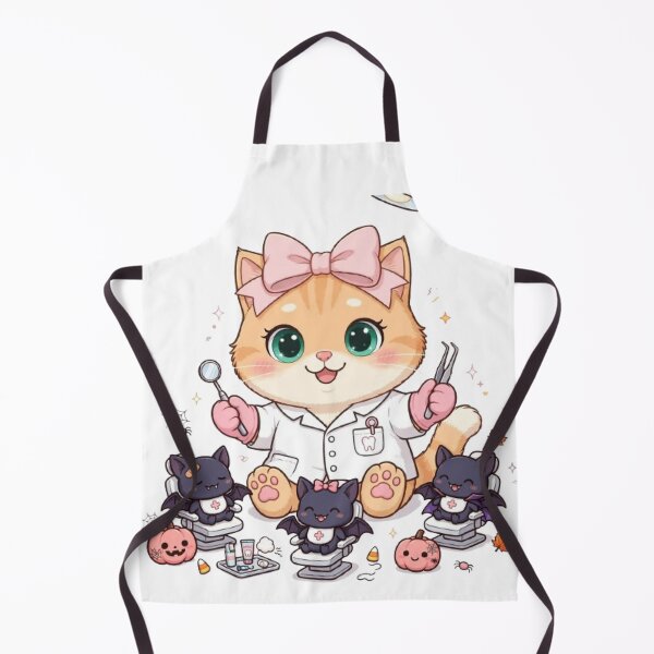 Item preview, Dr Luna The Bat Dentist - Funny Halloween Dentist Cat designed and sold by Moody Vibes Studio.