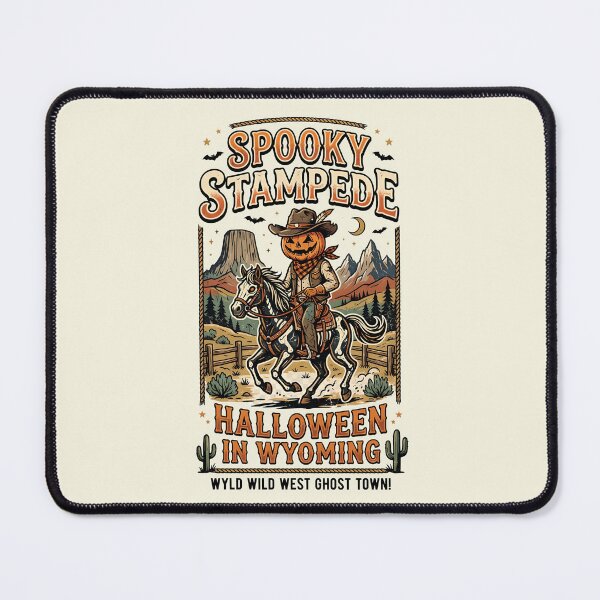Item preview, Spooky Stampede - Halloween in Wyoming designed and sold by ParadoxParadox.
